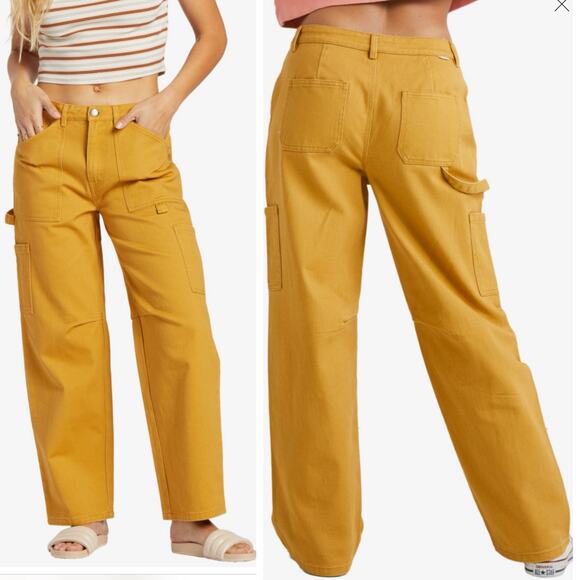 Billabong Cargo Trousers - Size 26 - Picture 1 of 6